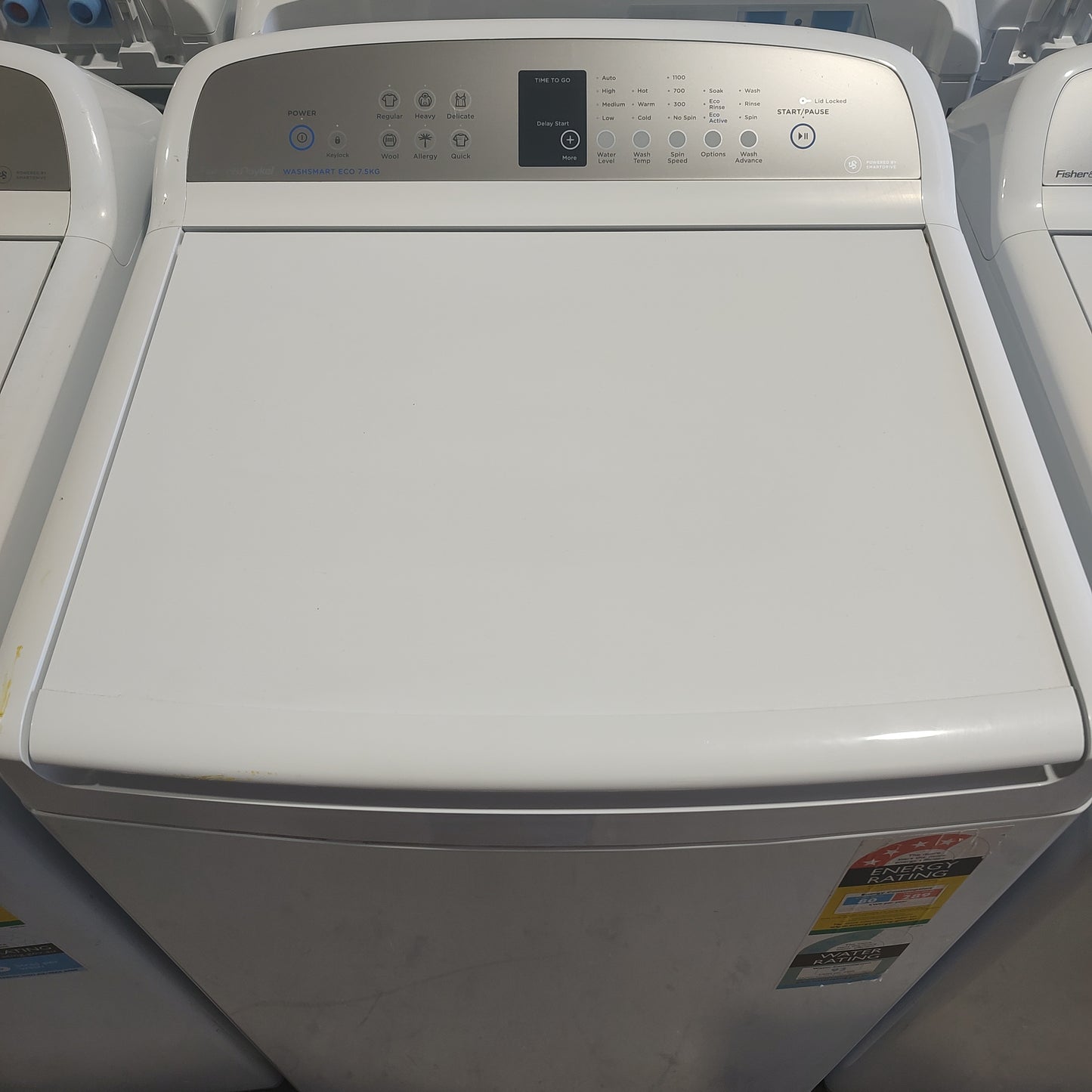 Fisher & Paykel 7.5 kg WashSmart Top Load Washing Machine WA7560E1