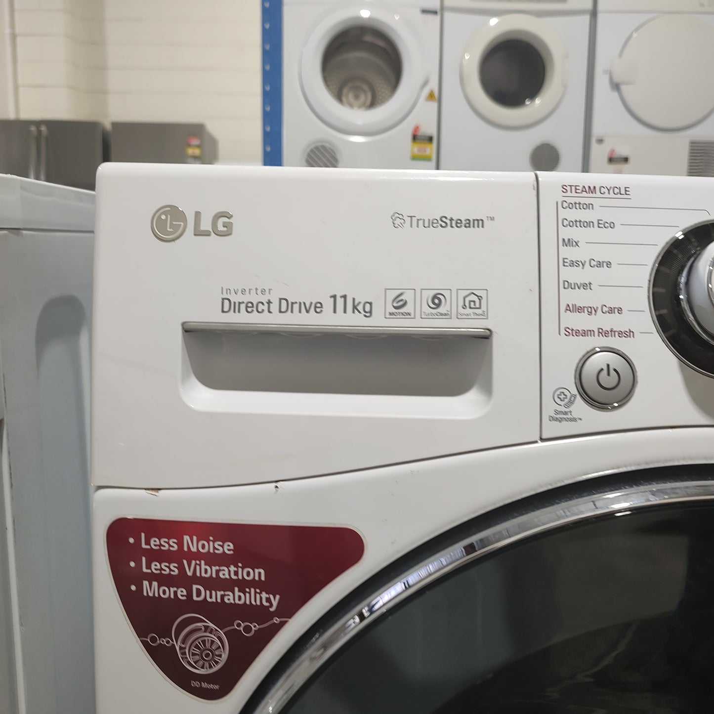 LG 11kg Front Load Washing Machine with TrueSteam WD1411SBW