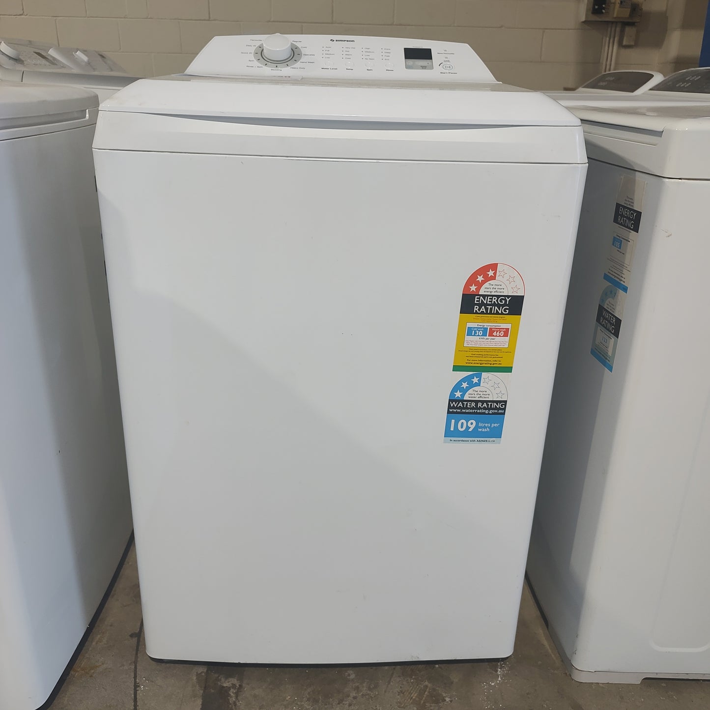 simpson 8kg top load washing machine swt8043