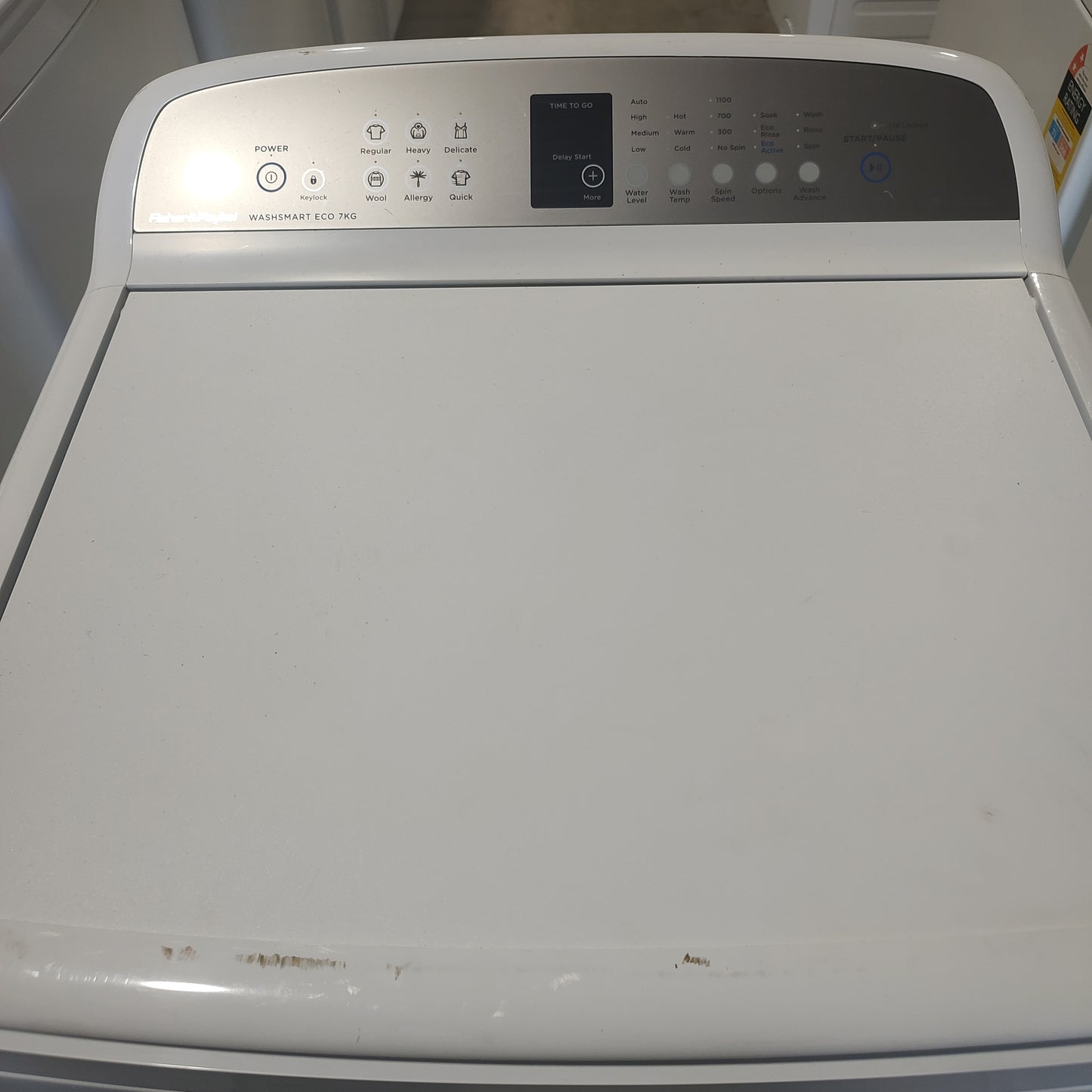 Fisher & Paykel WA7060E1 7kg WashSmart Eco Top Load Washing Machine