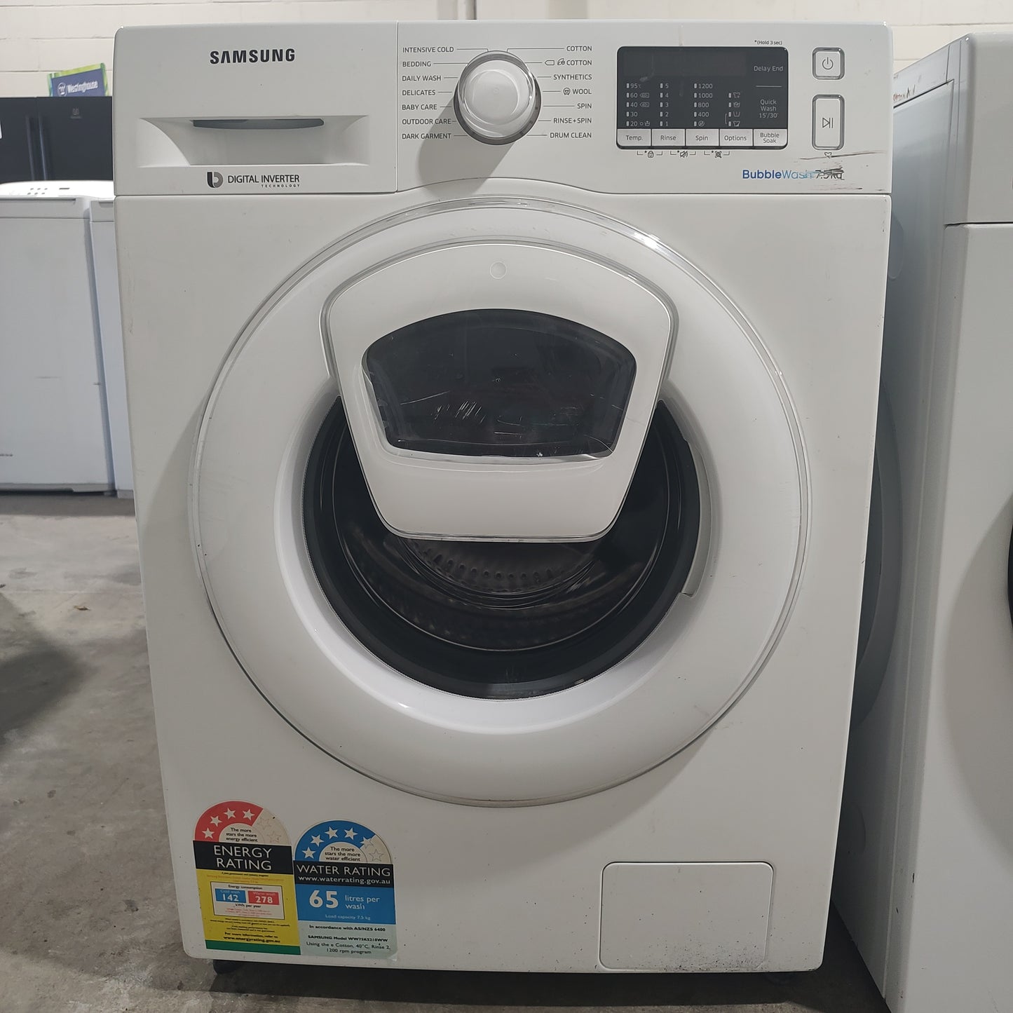 Samsung WW75K5210WW AddWash 7.5 kg Front Load Washing Machine