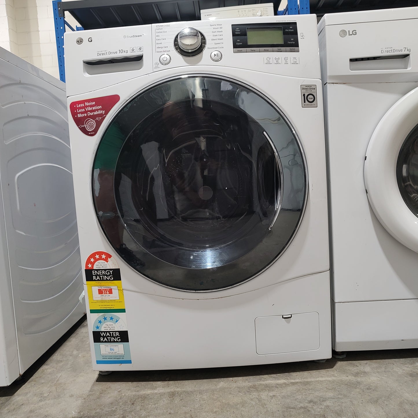 LG WD1410SBW 10kg Front Load Washing Machine