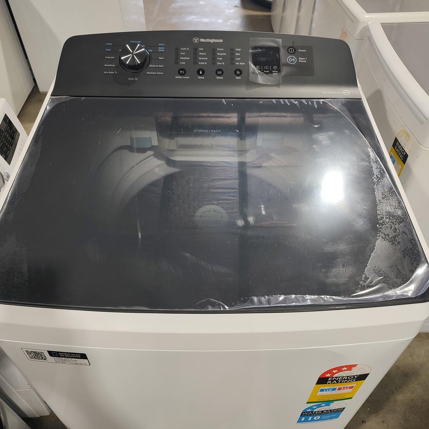 Westinghouse 9kg Top Load Washing Machine WWT9084C7WA