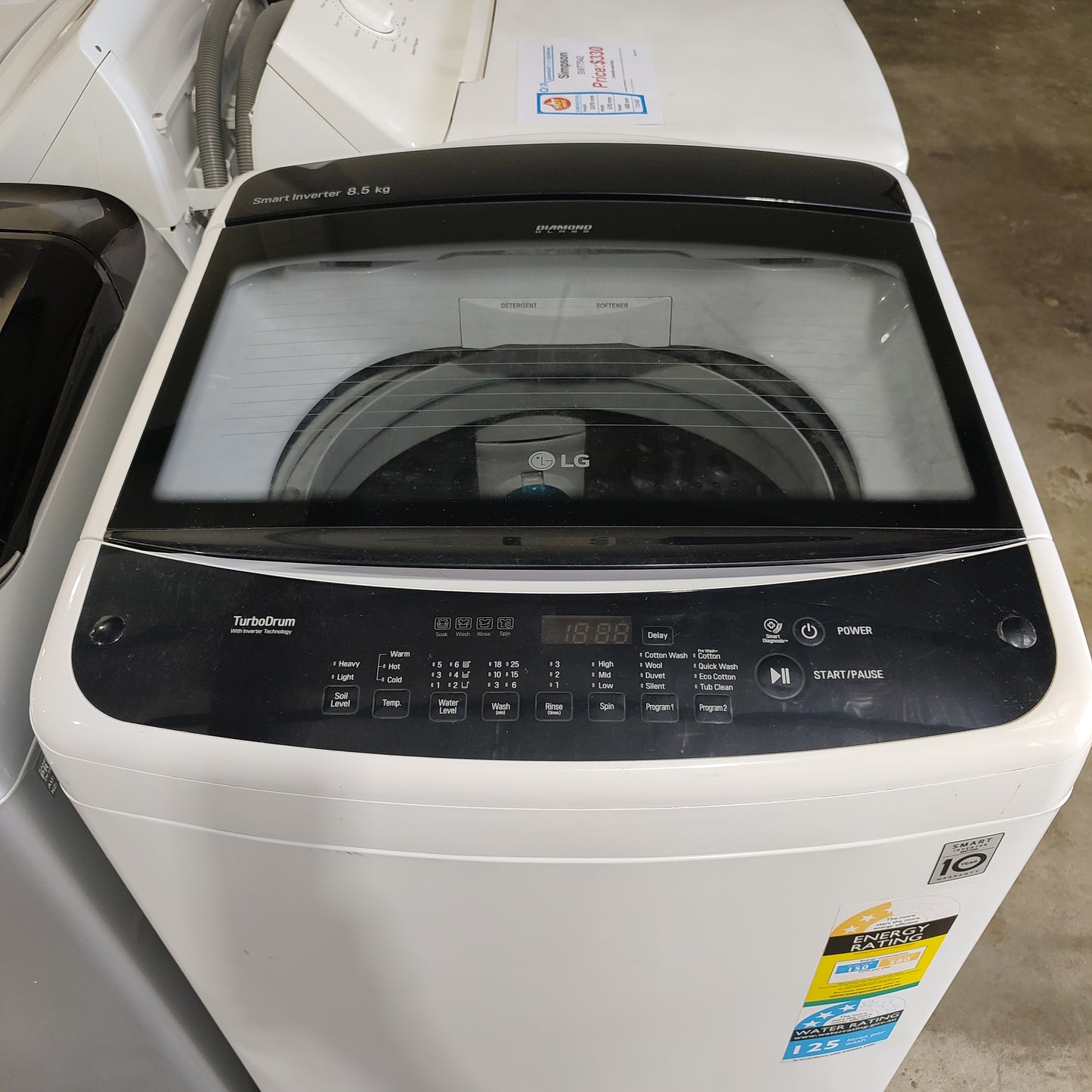 LG 8.5kg Top Load Washing Machine WTG-8521