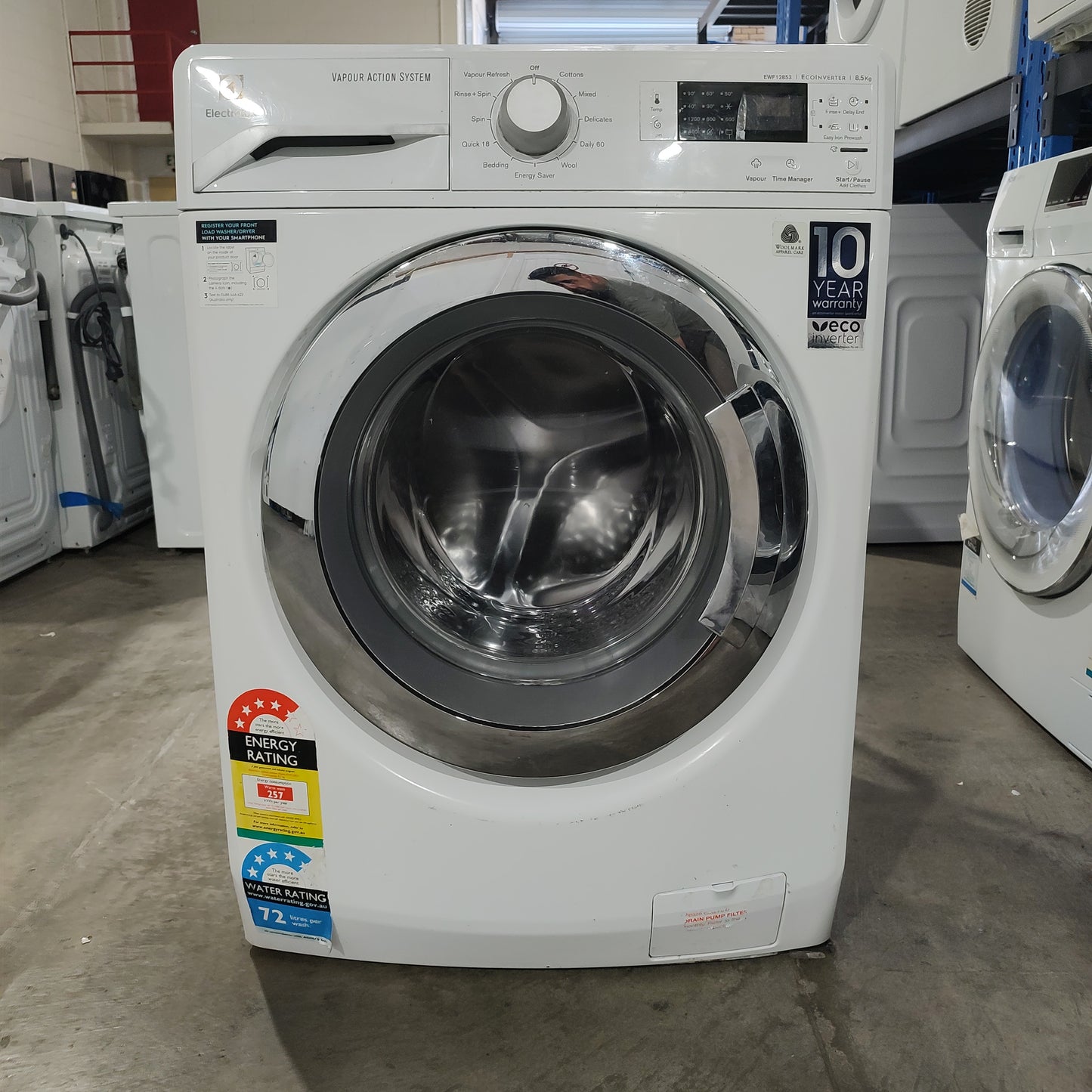 Electrolux EWF12853 8.5kg Front Load Washing Machine
