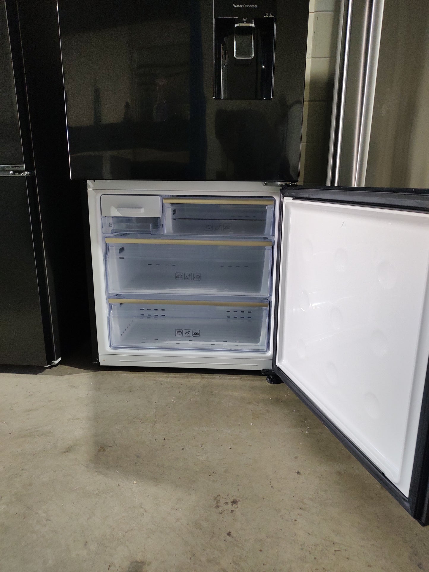 Samsung SRL452DBLS 455L Black Bottom Mount Refrigerator