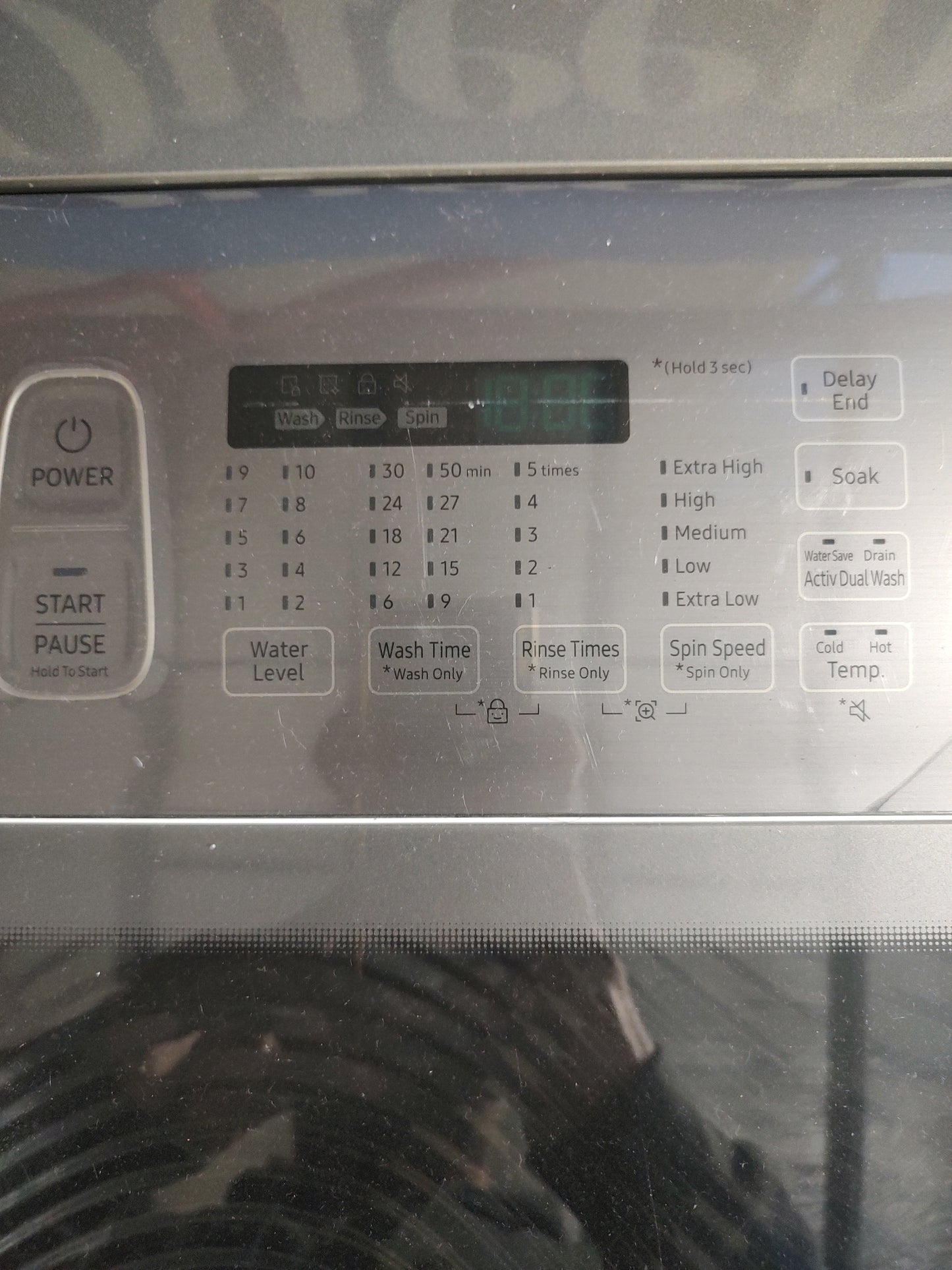 Samsung 11kg Activ DualWash Top Load Washing Machine WA11M8700GW